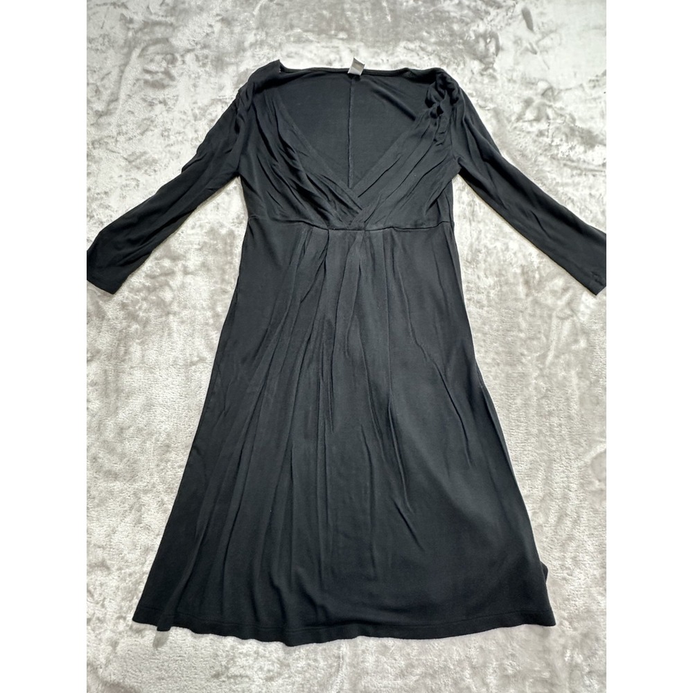 Old Navy Women's Dress Size XS‎ Black Long Sleeve V-Neck Pullover Stretch